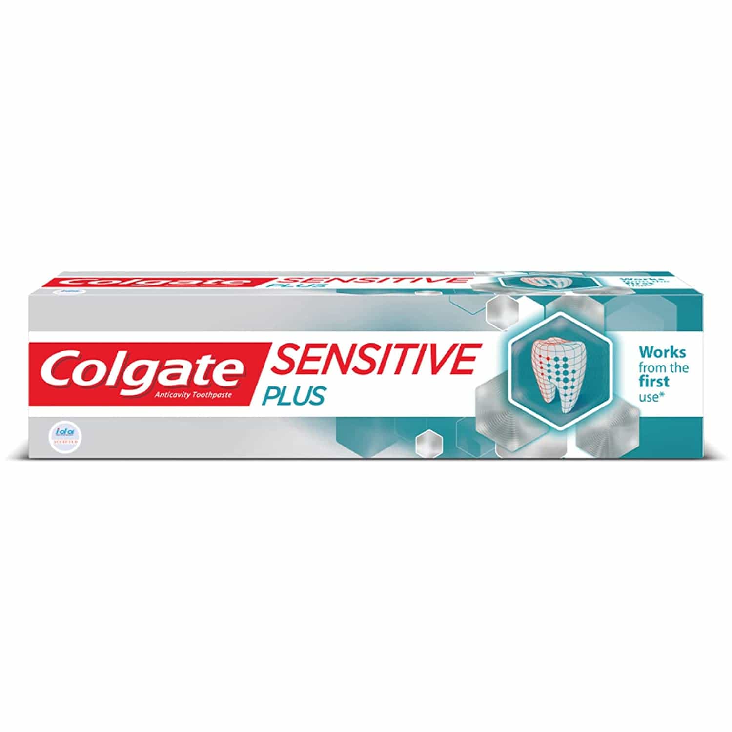 Package of Colgate Sensitive Plus toothpaste