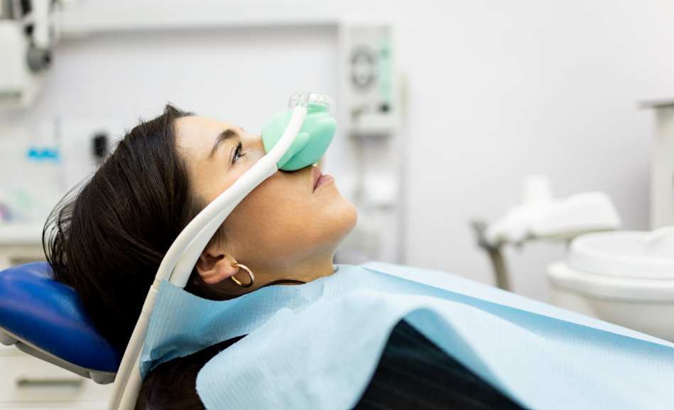 Patient undergoing dental sedation
